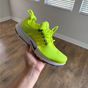 Nike Volt Neon Running Sneakers - White & Black Accents